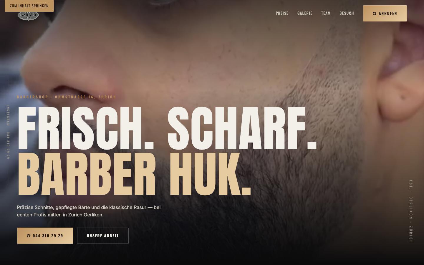 Barber HUK Redesign-Entwurf