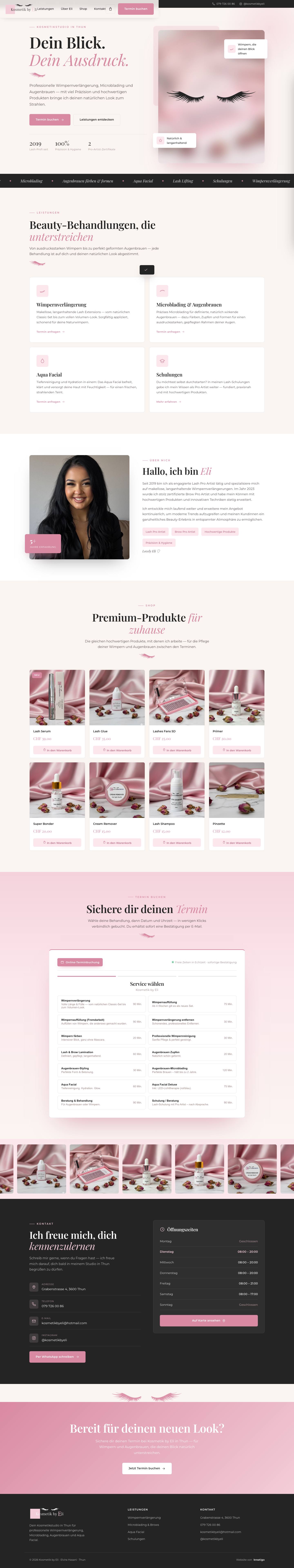 Kosmetik by Eli Website