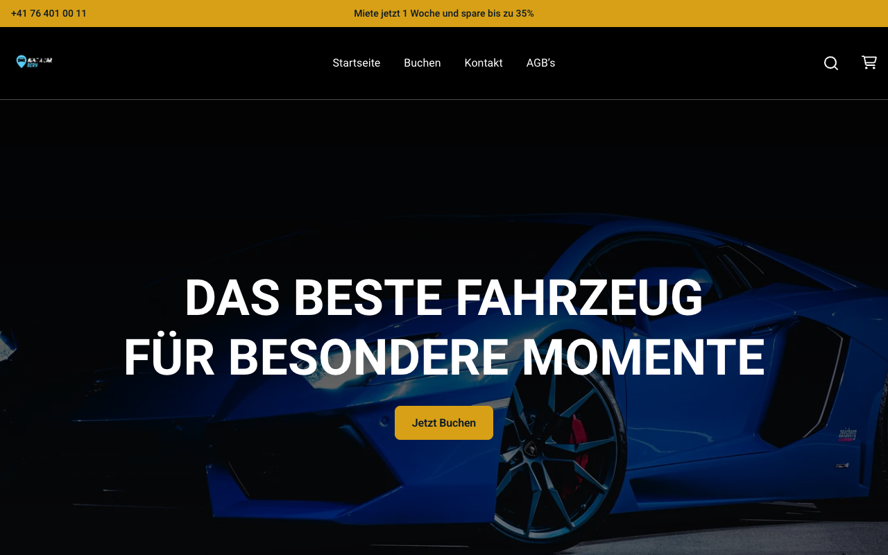 RentACarBern Website